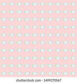 unicorn pattern design for background or fabric pattern.