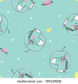 unicorn pattern design as vector