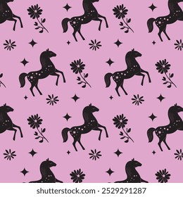 unicorn pattern illustration vector design 