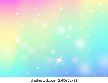 Unicorn Pattern. Pink Magic Gradient. Princess Hologram. Iridescent Mystical Effect. Purple Galaxy Background. Lilac Fantasy Invitation. Fairy Texture. Neon Unicorn Pattern.