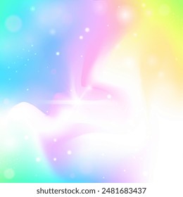Unicorn Pattern. Purple Girl Background. Princess Hologram. Iridescent Sparkles Mesh. Pink Colorful Gradient. Lilac Blurred Invitation. Rainbow Glitter. Candy Unicorn Pattern.