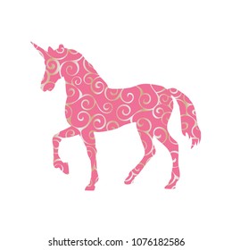 Unicorn pattern silhouette mythology symbol fantasy