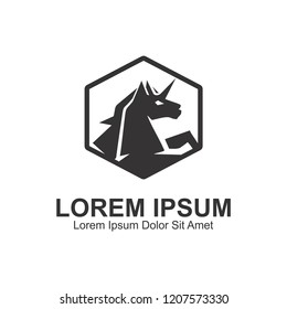 Unicorn Polygon Vector