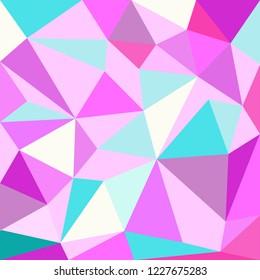 Unicorn Polygonal Background, Low poly style,  Design Templates