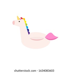 Unicorn pool float icon. Clipart image isolated on white background