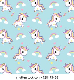 Colección de arte pop Unicorn, conjunto de elementos de diseño mágico