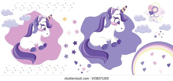 unicorn, pretty, cute, mimi, pretty, fabulous, vector, children, childish, girly, pink, rainbow, stars, fairy tale, magic, pony, horse, cartoon, celebration, holiday, party, child, happiness, poster