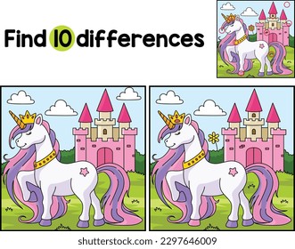 Unicorn Princess Find The Differences