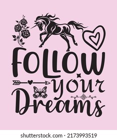 Unicorn Quotes SVG Design, Perfect For T shirt And Others