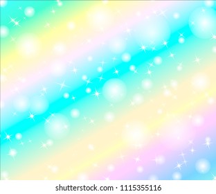 Holographic Vector Illustration Pastel Color Galaxy Stock Vector ...