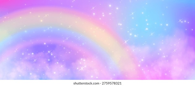 Fondo arco iris unicornio