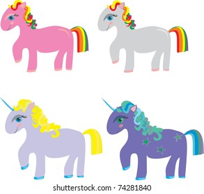 unicorn and rainbow horse