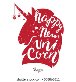 unicorn red new symbol horn object