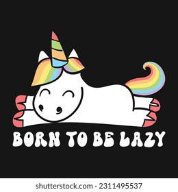 Unicorn Retro Vector T-shirt Design