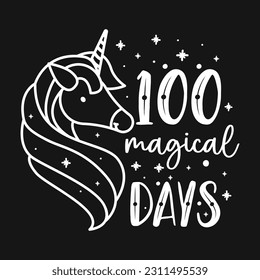 Unicorn Retro Vector T-shirt Design