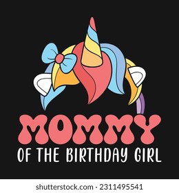 Unicorn Retro Vector T-shirt Design