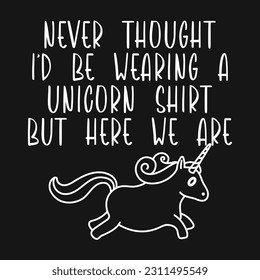 Unicorn Retro Vector T-shirt Design