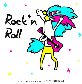 Unicorn Rock star, for your design, ready to print