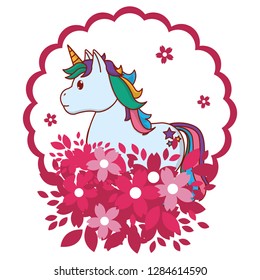 unicorn round icon