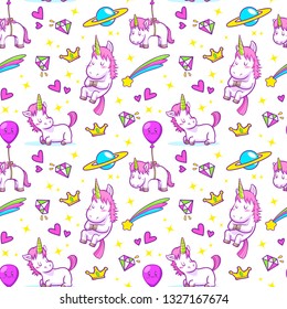 unicorn seamless pattern