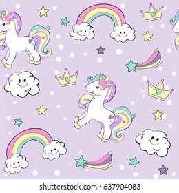 unicorn seamless pattern