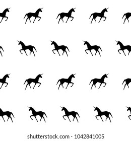 Unicorn seamless pattern. Endless texture can be used for wallpaper, pattern fill, web page background.