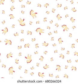 Unicorn Seamless Pattern. Vector Collection.