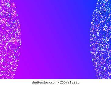 Unicorn Serpentine. Rainbow Glitter. Festive Tinsel. Modern Banner. Falling Dust. Happy Colourful Illustration. Disco Pattern. Pink Laser Effect. Purple Unicorn Serpentine