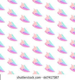 Unicorn Shooting Star Seamless Vector Pattern 