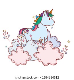unicorn with shrubbery