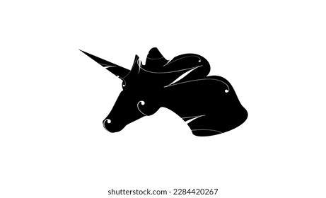 unicorn sign, high quality vector