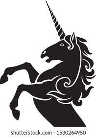 unicorn silhouette design vector illustration