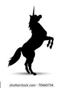 unicorn silhouette fantasy animals