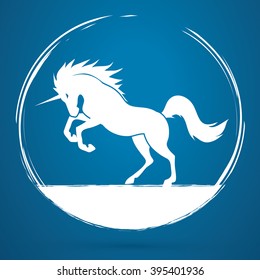 Unicorn silhouette graphic vector. svg