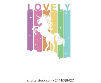 unicorn silhouette for various activities, recreation for girls