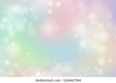 Unicorn Sky Colorful Gradient 08. Galaxy Cute Color star. Vector gradient Illustrator EPS10.