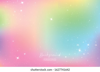 Unicorn Sky Colorful Gradient 