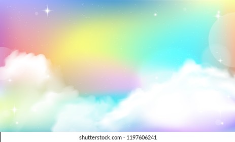 Unicorn Sky Colorful Gradient Unicorn Gradient background colorful. Sky unicorn Vector gradient Illustrator EPS10.