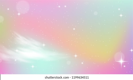 Unicorn Sky Colorful Gradient Unicorn Gradient background colorful. Sky unicorn Vector gradient Illustrator EPS10.