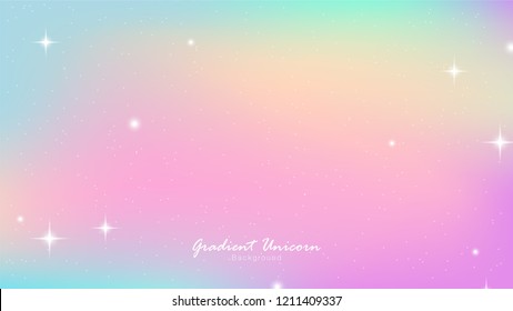Unicorn Sky Colorful Gradient Unicorn Gradient background colorful. Sky unicorn Vector gradient Illustrator EPS10.