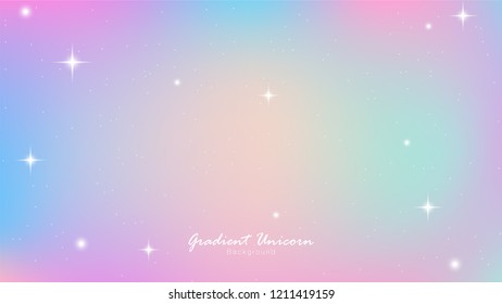 Unicorn Sky Colorful Gradient Unicorn Gradient background colorful. Sky unicorn Vector gradient Illustrator EPS10.