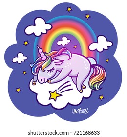 Unicorn sleeping