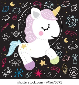 Unicorn space black