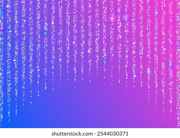 Eenhoorn Sparkle. 3D Verrassingsillustratie. Modern design. Purple Happy Glitter. Carnaval Tinsel. Lasertextuur. Feestelijk papier. Digitaal lint. Blue Unicorn Sparkle