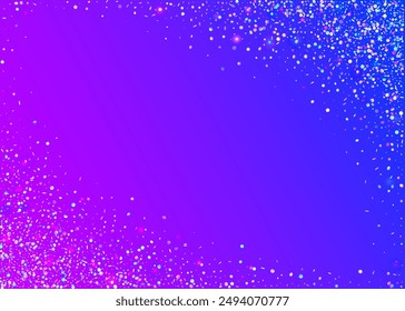 Unicorn Sparkle. Carnaval Glitter. Blue Glare Effect. Digital Ribbon. 3d Concept. Modern Dust. Festive Paper. Light Colourful Cristals. Purple Unicorn Sparkle