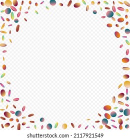 Fondo transparente para la celebración del unicornio. Textura redonda del Festival Holográfico. Celebrar la invitación. Holograma Feliz Antecedentes.
