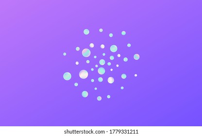 Unicorn Splash Effect Blue Background. Magic Abstract Rain Design. Invitation Banner. Multicolored Independence Wallpaper.