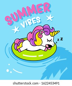 
UNICORN SUMMER VIBES SLEEPED ON THE POOL