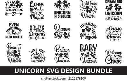 Unicorn SVG Design Bundle Idea