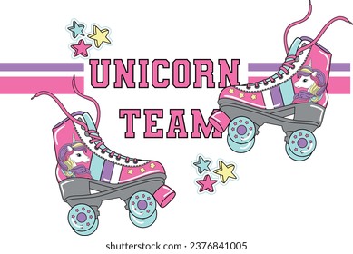 unicorn team roller star sweet dream